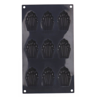 Patisse Patisse Madeleinevorm 9 Vaks 29x17 cm Silicone noir