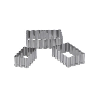 Patisse saillant en acier inoxydable 3 pièces rectangulaires