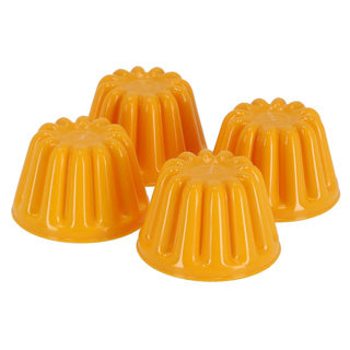 Patisse Patisse Pudding Formes 100 ml 4 pièces jaunes