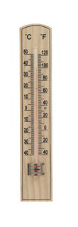 Thermomètre d'ambiance quotidien en bois 20 cm | 12 pièces