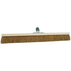 Tête de balai en bois de betra, fibre de coco marron