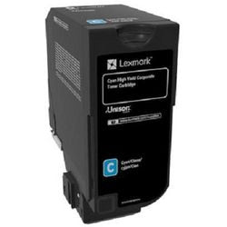 Cartouche de toner Lexmark 74c2hce cyan