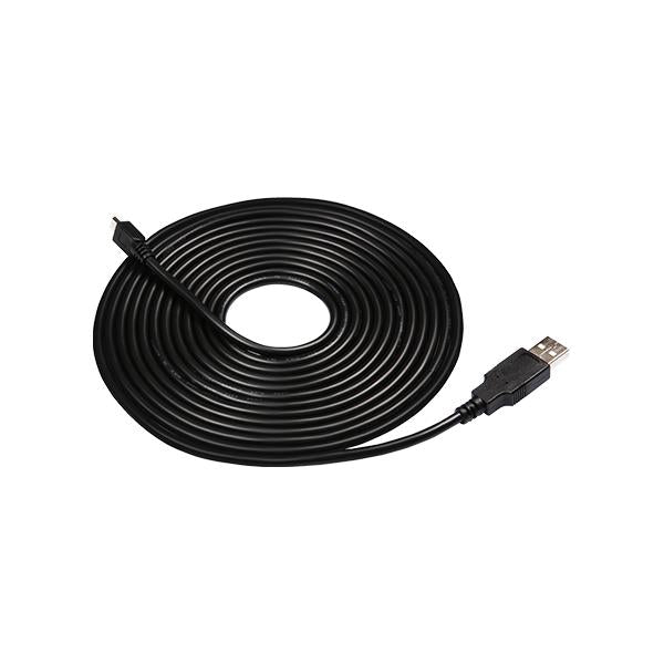 Transcende TRANS TS-DPL3 Double chargeur de voiture USB pour DrivePro, câble 8m 4m, USB Type A à Micro B