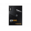 Samsung MZ-77E250B 870 EVO SSD, 250B, 2,5, SATA-3 6 Gbps, 3D V-NAND, 512 MB DDR4, 560 550 MB S