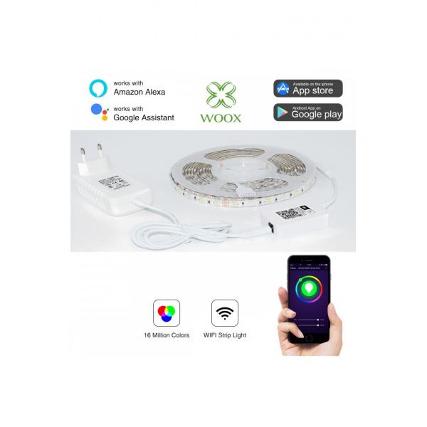 WOX WOX R5093 LED Strip, 5m, 1000lm, Color RVB + blanc chaud 1000