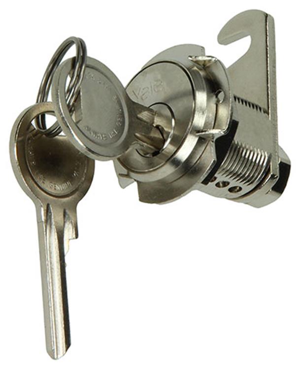 Mack 1015857 - 1 serrure pour armoire aux lettres nickelée 20mm | 5 pièces