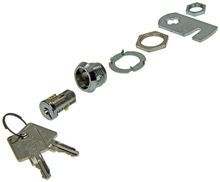 Mack 1013582 - Serrure pour armoire à 1 lettres chromée 13mm | 5 pièces