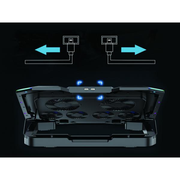 Concepttronic concepttronic thyia01b thyia ergo 6-fan jeu ordinateur portable de refroidissement, 17 43,2 cm, 6 pc (s) boutons, boutons, boutons