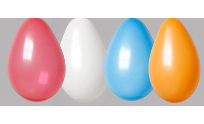 Ballon rouge blanc bleu orange 100 pièces