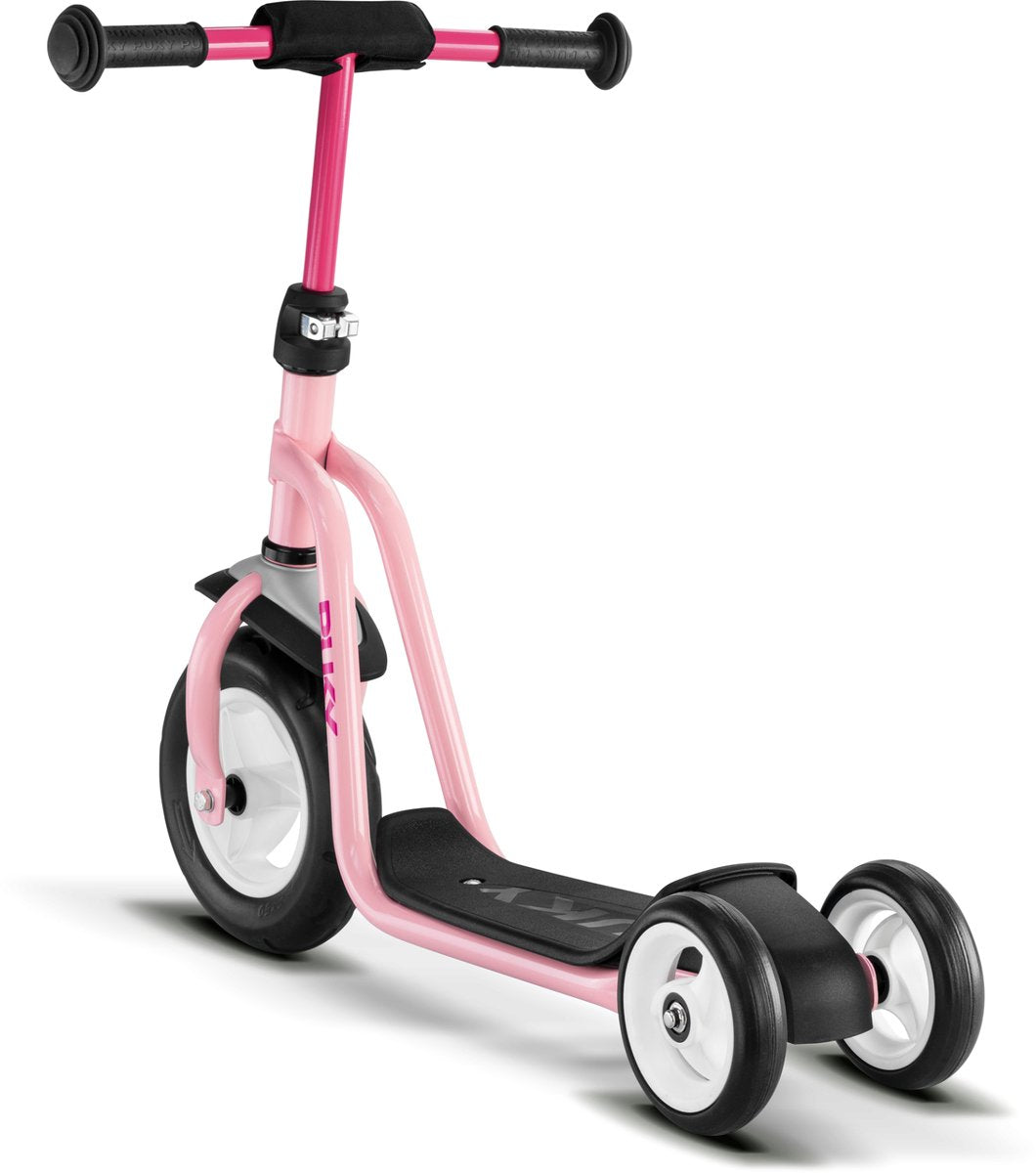Trottinette enfant Puky - r1 - rose - avec mentonnière - à partir de 2 ans