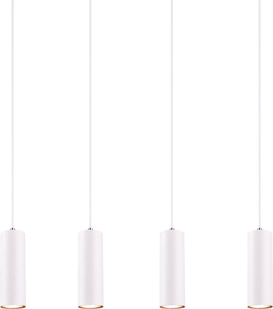 Trio marley - lampe suspendue - blanc - excl. 4x gu10 3w - réglable en hauteur