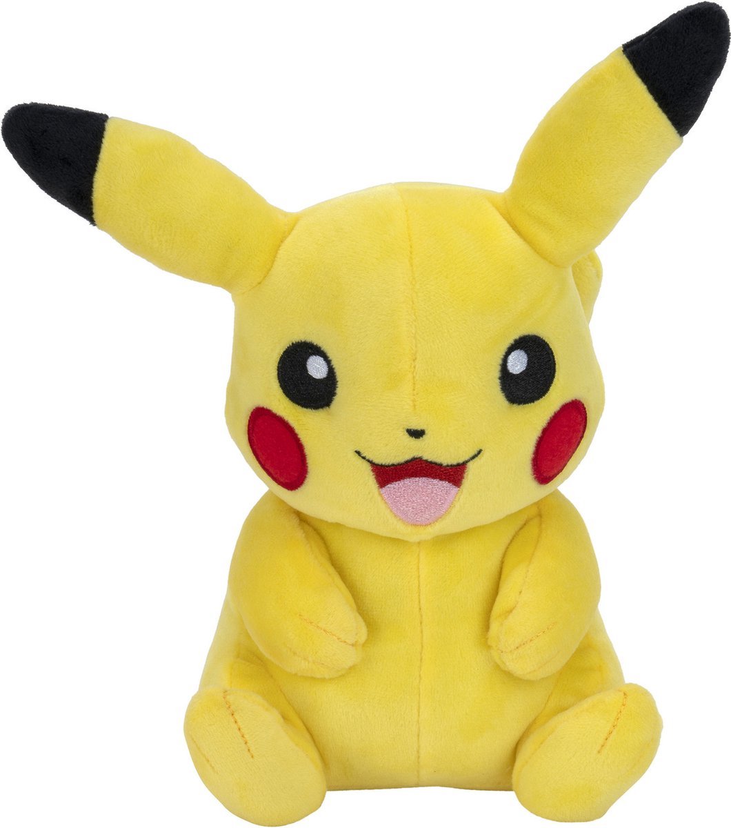 Pokémon peluche pikachu junior 20 cm peluche jaune noir