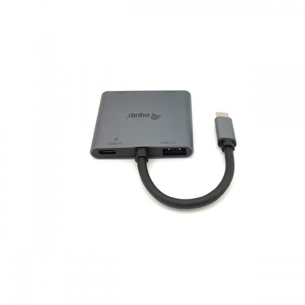 Équipement équipé 133484 USB-C 4 dans 1 double adaptateur HDMI