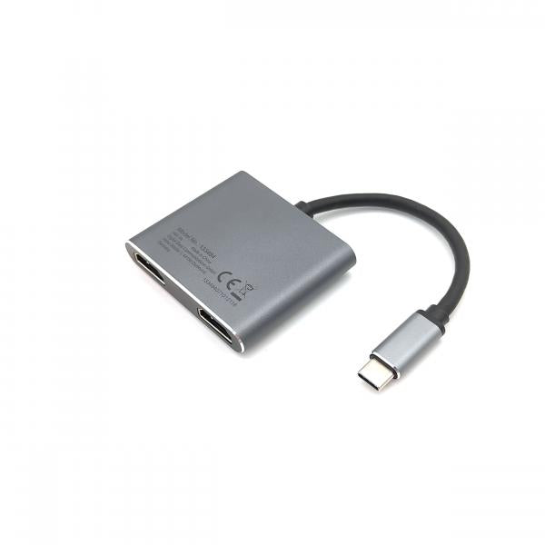 Équipement équipé 133484 USB-C 4 dans 1 double adaptateur HDMI
