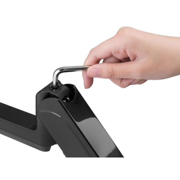 Équipement d'équipement 650134 17 -27 support de support de bureau triple moniteur, pince, 21 kg, 75 x 75 mm, 100 x 100 mm