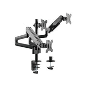 Équipement d'équipement 650134 17 -27 support de support de bureau triple moniteur, pince, 21 kg, 75 x 75 mm, 100 x 100 mm - afbeelding 1