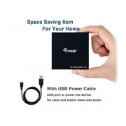 Équipement d'équipement 332715 Splitter HDMI Ultra Slim à 2 ports, 3840 x 2160p, 4K Ultra HD, Power-By Usb, noir - afbeelding 5