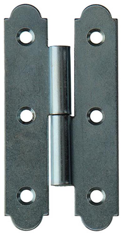 Mack 1013262 - 2 charnières espagnoles droite galvanisées h 100 x l 50 mm | 5 pièces