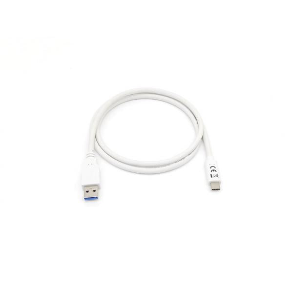 Équipement 128363 USB 3,2 Gen 1 Type-C vers un câble, USB 3,2 Gen 1, 5000 Mbit S, M M, 1 M, blanc