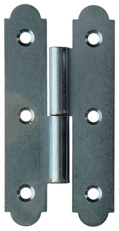 Mack 1013261 - 2 charnières espagnoles gauche galvanisées h 100 x l 50 mm | 5 pièces