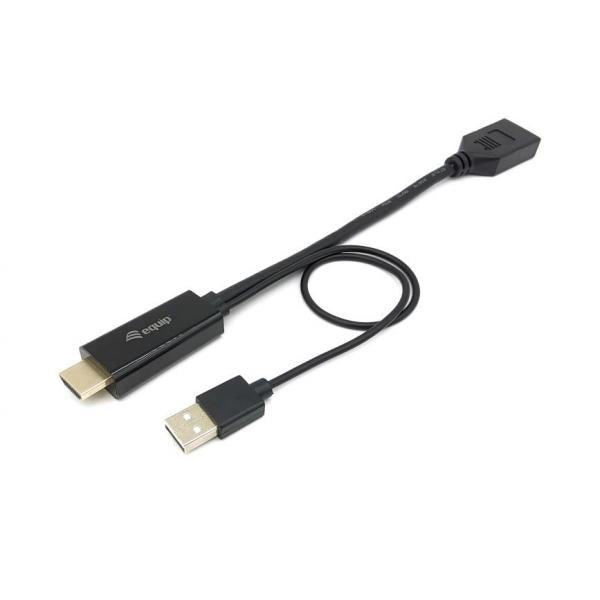 Équipez l'équipement 119039 HDMI à Adaptateur DisplayPort, 0,15 m, HDMI Type A (standard) DisplayPort, mâle, droit