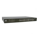 Niveau de niveau LIVEALONE GEP-2821 28 ports Gigabit PoE Switch, 24x POE Sorties, 2x Gigabit RJ45, 2x Gigabit SFP, 1U - afbeelding 1
