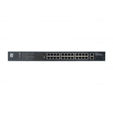 Niveau de niveau LIVEALONE GEP-2821 28 ports Gigabit PoE Switch, 24x POE Sorties, 2x Gigabit RJ45, 2x Gigabit SFP, 1U - afbeelding 5