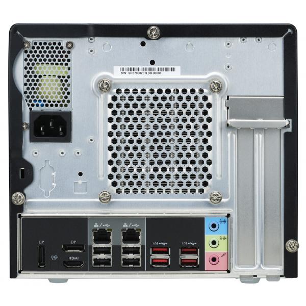 Navette navette SH570R8 Black XPC Slim Cube PC Barebone, 13L de taille, LGA1200, 4X DDR4, DIMM, Wi-Fi 5, 500 W