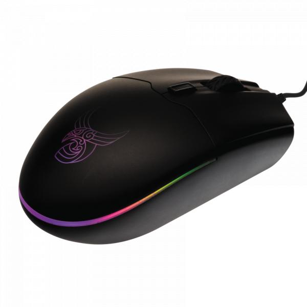 L33T Gaming L33T Gaming 160398 Hofud Wired RVB Gaming Mouse, 6 boutons, 3200dpi, USB
