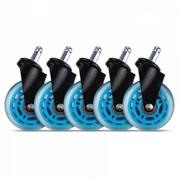 L33T Gaming L33T Gaming 160529 3inch Bouchons en caoutchouc, bleu, 5pcs