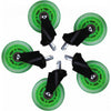 L33T Gaming L33T Gaming 160531 3inch Chasters en caoutchouc, vert, 5pcs
