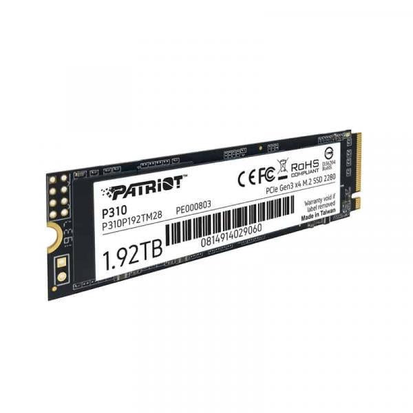 Patriot Patriot P310P192TM28P310 P310 SSD, 1920 Go, M.2 2280, Retail, 2100 1800 MB S, 280K 250K IOPS