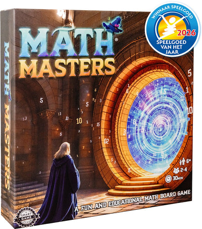 Jeux néerlandais Math Masters Math Game - - Jeu de société éducatif pour enfants - Apprendre à compter en s'amusant