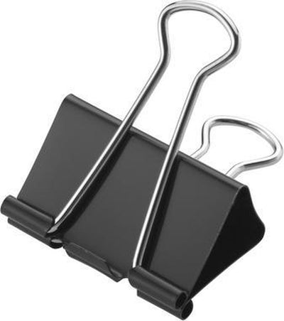 Trombone Westcott - 5 cm - métal - noir - 12 pièces en boîte - ac-e10705