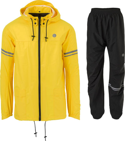Agu original combinaison de pluie essentiel noir jaune