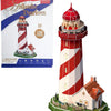 Puzzle 3D cubique amusant phare LED, 51 pièces.