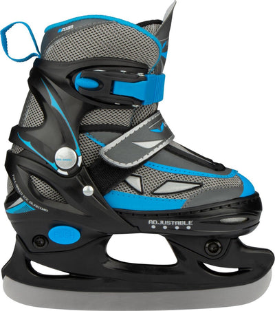 Galgary® Patins de hockey sur glace Galgary junior (réglables) - taille 30-33 - gris bleu