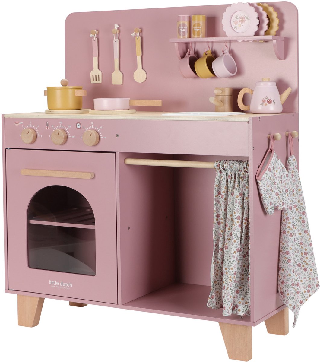 Petite cuisine de jeu hollandaise - bois - rose