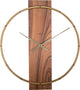 Nexttime Carl – horloge murale – 50,8 × 58,2 × 4,3 cm – bois acier – marron