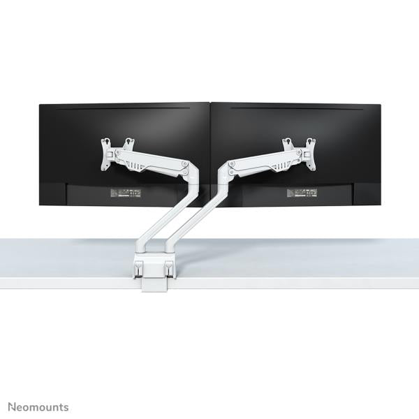 Neomounts Neomounts FPMA-D750DWWHITE2flat Screen Desk Mount, Clamp Bommet, Dual-Mount, 10 32 pouces