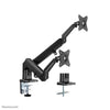 Neomounts Neomounts DS70-810BL2 Bureau Mount Ultra Flat, Clamp Bommet, double mont, 17 32 pouces