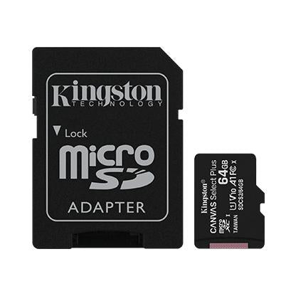 Kingston Canvas Select Plus MicroSD Carte 64 Go