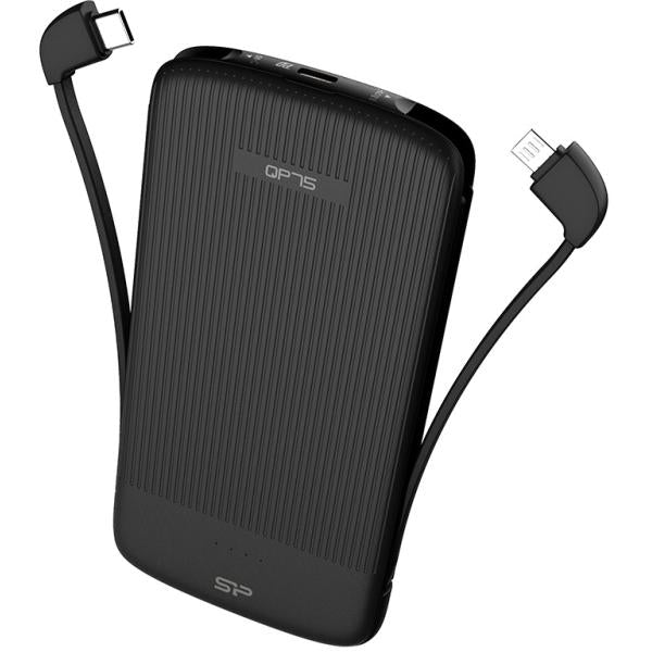 Silicon Power Silicon SP10KMAPBKQP750K QP75 Powerbank, Li-polymère, 10 000mAh, USB Type C, 500 cycle de charge