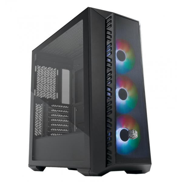 Cooler Master Coler MB520-KGNN-S00 Masterbox 520 Mesh, rouge, ATX, MIDI, fenêtre transparente de bord à bord
