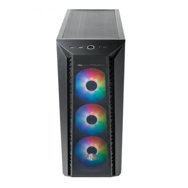 Cooler Master Coler MB520-KGNN-S00 Masterbox 520 Mesh, rouge, ATX, MIDI, fenêtre transparente de bord à bord