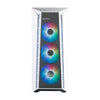 Cooler Master Cooler MB520-WGNN-S00 Masterbox 520 Mesh blanc, ATX, MIDI, Fenêtre transparente de bord à bord