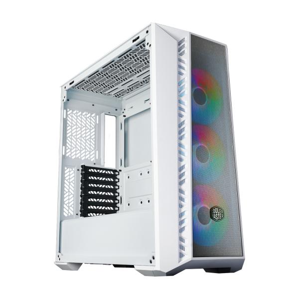 Cooler Master Cooler MB520-WGNN-S00 Masterbox 520 Mesh blanc, ATX, MIDI, Fenêtre transparente de bord à bord