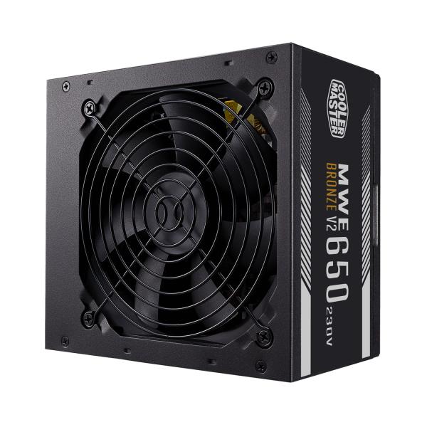Refroidisseur Master Coler MPE-6501-AABW-BEU MWE 650 BRONZE V2, ATX, 650 W, DC-TO-DC + LLC, 88%, 120 mm, noir