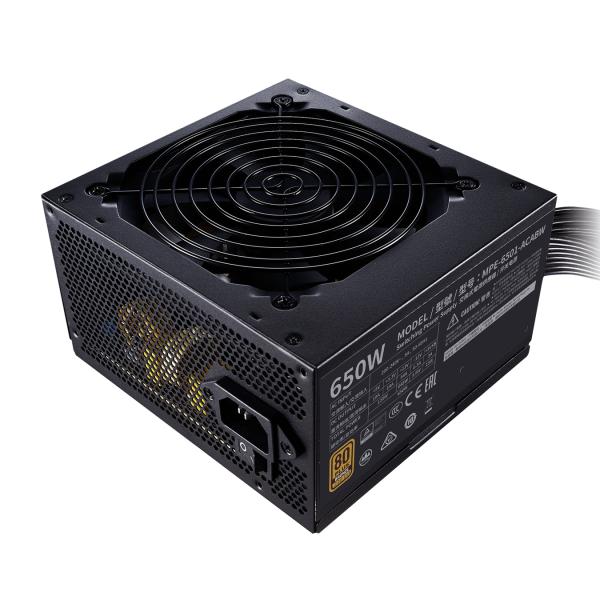Refroidisseur Master Coler MPE-6501-AABW-BEU MWE 650 BRONZE V2, ATX, 650 W, DC-TO-DC + LLC, 88%, 120 mm, noir