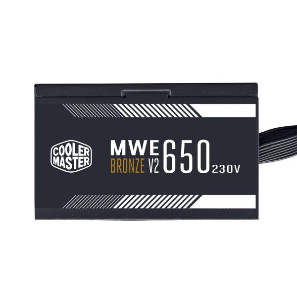 Refroidisseur Master Coler MPE-6501-AABW-BEU MWE 650 BRONZE V2, ATX, 650 W, DC-TO-DC + LLC, 88%, 120 mm, noir